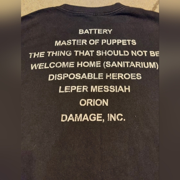 Metallica Master of Puppets 2006 black Tee Size Large - Picture 9 of 9